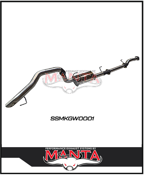 MANTA 3" STAINLESS STEEL CAT BACK EXHAUST SYSTEM FITS GWM TANK 300 2.0L 4CYL 2023-ON (SSMKGW0001)