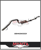 MANTA 3" STAINLESS STEEL CAT BACK EXHAUST SYSTEM FITS GWM TANK 300 2.0L 4CYL 2023-ON (SSMKGW0001)