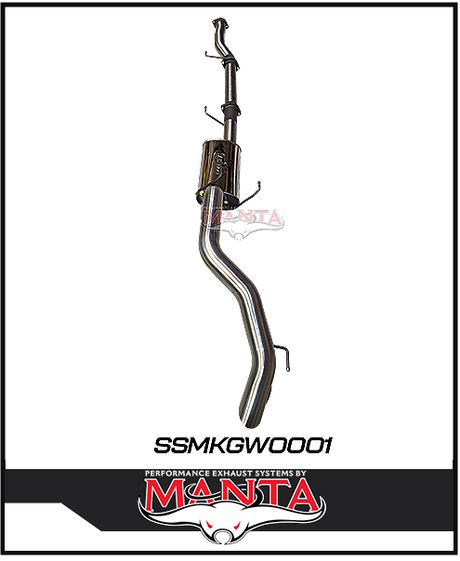 MANTA 3" STAINLESS STEEL CAT BACK EXHAUST SYSTEM FITS GWM TANK 300 2.0L 4CYL 2023-ON (SSMKGW0001)