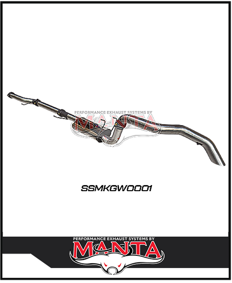 MANTA 3" STAINLESS STEEL CAT BACK EXHAUST SYSTEM FITS GWM TANK 300 2.0L 4CYL 2023-ON (SSMKGW0001)