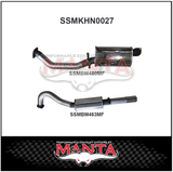 MANTA 3" CAT BACK EXHAUST SYSTEM FITS HOLDEN COMMODORE VL 5.0L V8 SEDAN