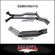 MANTA CAT BACK EXHAUST SYSTEM FITS HOLDEN COMMODORE VT VX VY VZ 5.7L 6.0L V8 SEDAN (SSMKHN0116)