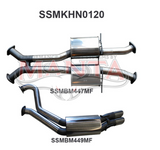 MANTA 3" CATBACK EXHAUST SYSTEM FITS HOLDEN COMMODORE VT VX VY VZ 5.7L 6.0L V8 SEDAN (SSMKHN0120)