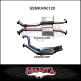 MANTA 3" CATBACK EXHAUST SYSTEM FITS HOLDEN COMMODORE VT VX VY VZ 5.7L 6.0L V8 SEDAN (SSMKHN0120)