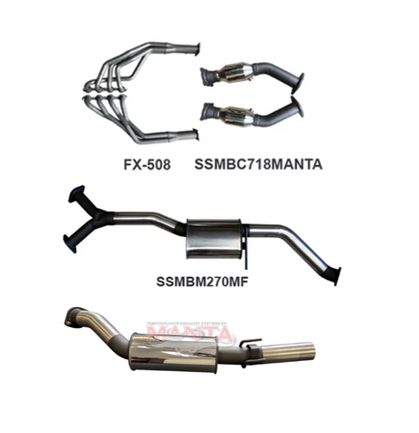 MANTA ENGINE BACK EXHAUST SYSTEM FITS HOLDEN COMMODORE VT VX VY VZ 5.7L 6.0L V8 SEDAN (SSMKHN0122)