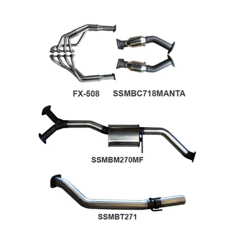 MANTA ENGINE BACK EXHAUST SYSTEM FITS HOLDEN COMMODORE VT VX VY VZ 5.7L 6.0L V8 SEDAN (SSMKHN0123)