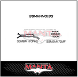 MANTA 2.5" CATBACK EXHAUST SYSTEM FITS HOLDEN HSV CLUBSPORT VY 5.7L V8 SEDAN - HOTDOG/MUFFLER (SSMKHN0133)