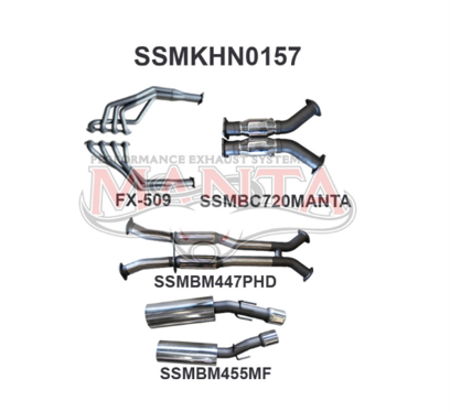 MANTA ENGINE BACK EXHAUST SYSTEM FITS HOLDEN MONARO VZ 5.7L V8 COUPE - HOTDOG/MUFFLER (SSMKHN0157)