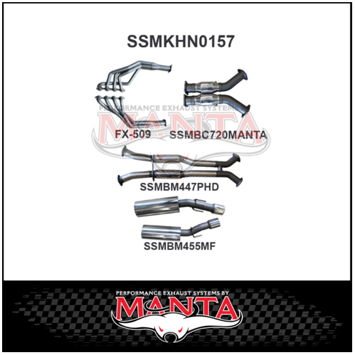 MANTA ENGINE BACK EXHAUST SYSTEM FITS HOLDEN MONARO VZ 5.7L V8 COUPE - HOTDOG/MUFFLER (SSMKHN0157)