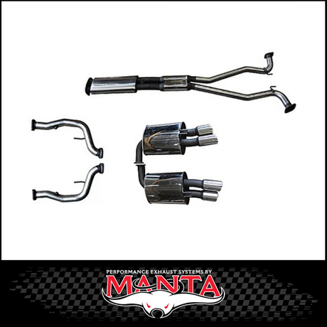 MANTA 2.5" CAT BACK STAINLESS STEEL EXHAUST SYSTEM FITS HOLDEN COMMODORE VE VF 6.0L 6.2L V8 SEDAN/WAGON (SSMKHN0167)