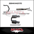 MANTA 3" CAT BACK STAINLESS STEEL EXHAUST SYSTEM FITS HOLDEN COMMODORE VE VF 6.0L 6.2L V8 SEDAN/WAGON (SSMKHN0170)