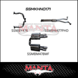 MANTA 3" CAT BACK STAINLESS STEEL EXHAUST SYSTEM FITS HOLDEN COMMODORE VE VF 6.0L 6.2L V8 SEDAN/WAGON (SSMKHN0171)