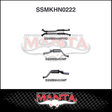 MANTA 3" CATBACK EXHAUST SYSTEM FITS HSV MALOO VY 5.7L 6.0L V8 UTE 10/2002-9/2004 (SSMKHN0222)