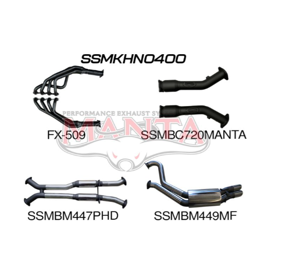 MANTA ENGINE BACK EXHAUST SYSTEM FITS HOLDEN COMMODORE VT VX VY VZ 5.7L 6.0L V8 SEDAN (SSMKHN0400)
