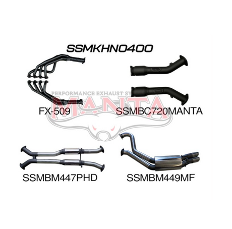 MANTA ENGINE BACK EXHAUST SYSTEM FITS HOLDEN COMMODORE VT VX VY VZ 5.7L 6.0L V8 SEDAN (SSMKHN0400)