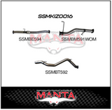 MANTA 3" STAINLESS STEEL DPF BACK EXHAUST SYSTEM FITS ISUZU MU-X UCS UCR 3.0L 4JJ1 2016-6/2021 - PIPE ONLY (SSMKIZ0016)