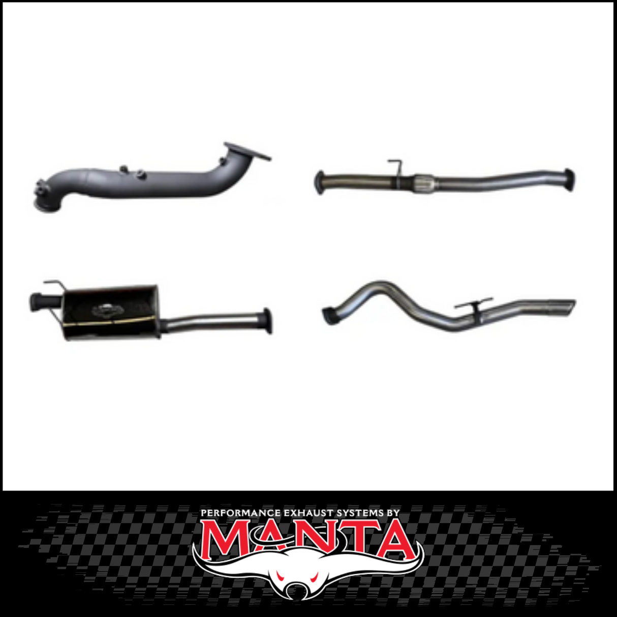 MANTA 3" STAINLESS STEEL TURBO BACK EXHAUST SYSTEM FITS ISUZU D-MAX RG 3.0L TD 4CYL 2020-ON