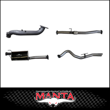 MANTA 3" TURBO BACK EXHAUST SYSTEM (DPF DELETE) FITS MAZDA BT-50 RG 3.0L TD 4CYL 2020-ON - CAT/HOTDOG (MKMA0014)