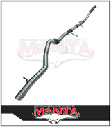 MANTA 3" STAINLESS STEEL TURBO BACK EXHAUST SYSTEM (DPF DELETE) FITS MITSUBISHI PAJERO SPORT QE QF QG 2.4L 4N15 2015-2024 - C