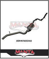MANTA 3" STAINLESS STEEL TURBO BACK EXHAUST WITH CAT/MUFFLER FITS NISSAN PATROL Y61 GU 3.0L TD WAGON 2007-2016 (SSMKNI0046)