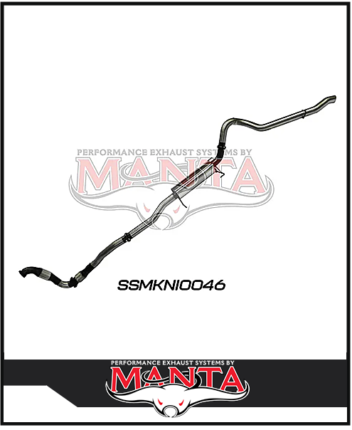 MANTA 3" STAINLESS STEEL TURBO BACK EXHAUST WITH CAT/MUFFLER FITS NISSAN PATROL Y61 GU 3.0L TD WAGON 2007-2016 (SSMKNI0046)