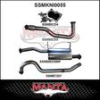 MANTA 3" TURBO BACK EXHAUST SYSTEM WITH CENTRE MUFFLER FITS NISSAN PATROL GU Y61 4.2L TD WAGON 5/1998-3/2007 (SSMKNI0055)
