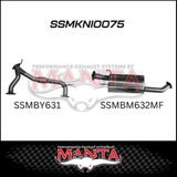 MANTA Y-PIPE & MID SECTION FITS NISSAN PATROL Y62 5.6L V8 2012-ON