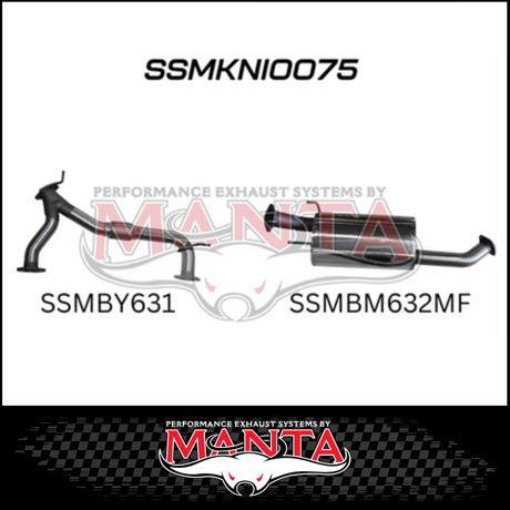 MANTA Y-PIPE & MID SECTION FITS NISSAN PATROL Y62 5.6L V8 2012-ON