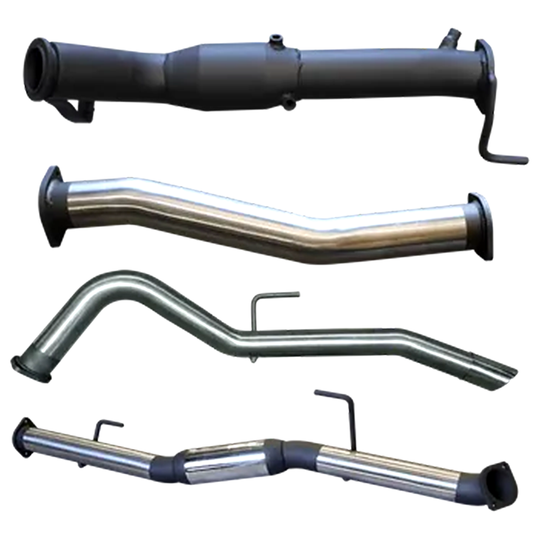 MANTA 3" TURBO BACK EXHAUST WITH CAT/HOTDOG FITS NISSAN NAVARA D23 NP300 2.3L TD 4CYL 2015-ON (SSMKNI0093)