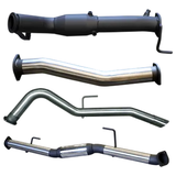 MANTA 3" TURBO BACK EXHAUST WITH CAT/HOTDOG FITS NISSAN NAVARA D23 NP300 2.3L TD 4CYL 2015-ON (SSMKNI0093)