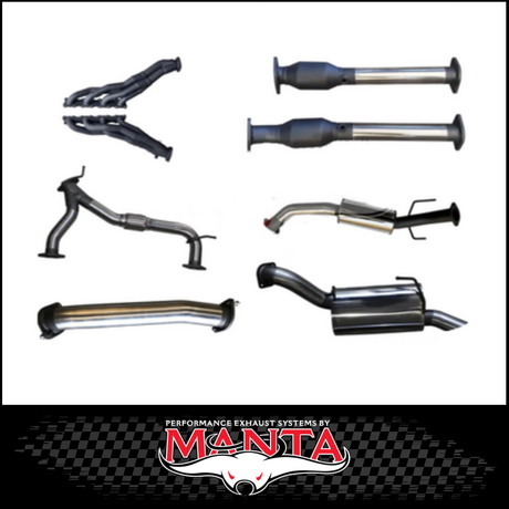 MANTA 3" STAINLESS STEEL COMPLETE ENGINE BACK EXHAUST SYSTEM FITS NISSAN PATROL Y62 5.6L V8 2012-ON