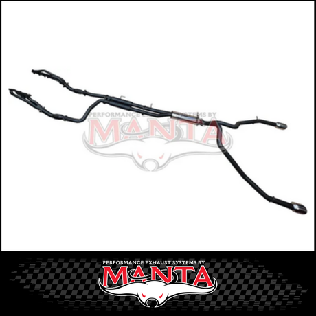 MANTA 3" STAINLESS STEEL COMPLETE EXHAUST SYSTEM FITS RAM 1500 DT 5.7L V8 2020-ON (BLACK TIPS)
