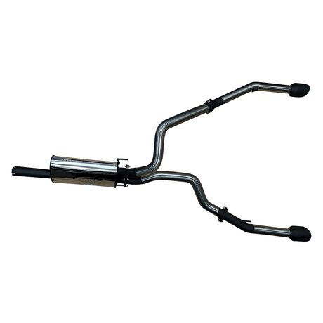 MANTA 3" STAINLESS STEEL CAT BACK EXHAUST FITS RAM 1500 DS 5.7L V8 1/2017-ON (BLACK TIPS)