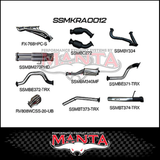 MANTA STAINLESS STEEL COMPLETE EXHAUST SYSTEM FITS RAM 1500 DT TRX 6.2L SUPERCHARGED V8 (SSMKRA0012)