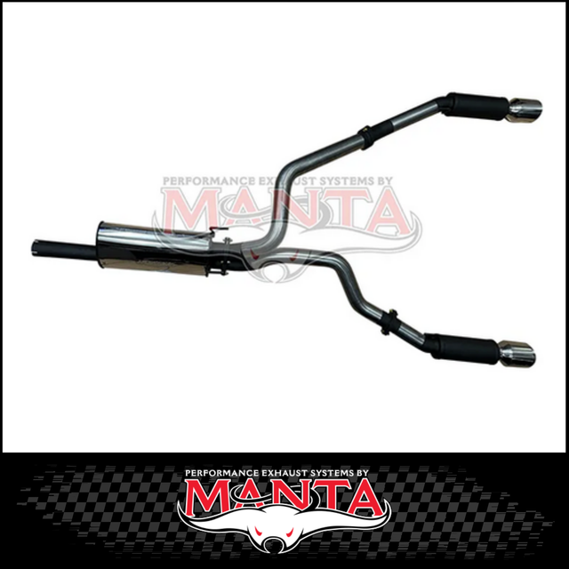 MANTA 3" STAINLESS STEEL CAT BACK EXHAUST WITH REAR MUFFLERS FITS RAM 1500 DS 5.7L V8 1/2017-ON (SSMKRA0013)