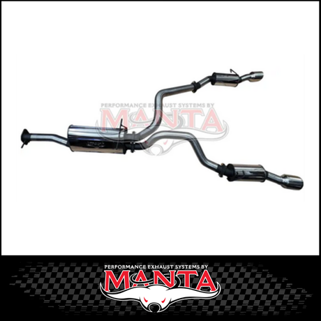 MANTA 3" STAINLESS STEEL CAT BACK EXHAUST WITH REAR RESONATORS FITS RAM 1500 DT 5.7L V8 2020-ON (SSMKRA0015)