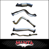 MANTA 3" STAINLESS STEEL TURBO BACK EXHAUST SYSTEM FITS TOYOTA LANDCRUISER VDJ79R 4.5L V8 SINGLE CAB 2007-2016
