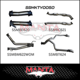 MANTA 3" TWIN TURBO BACK EXHAUST SYSTEM (L & R EXIT) FITS TOYOTA LANDCRUISER VDJ200R 2007-2015