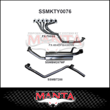 MANTA 2.5" STAINLESS STEEL ENGINE BACK EXHAUST SYSTEM FITS TOYOTA LANDCRUISER HZJ80R 4.2L 1HZ DIESEL 1990-1997 (SSMKTY0076)