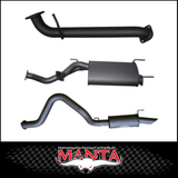 MANTA 3" STAINLESS STEEL CAT BACK EXHAUST SYSTEM WITH CENTRE & REAR MUFFLER FITS TOYOTA LANDCRUISER UZJ100R 1998-2007 (SSMKTY0078)