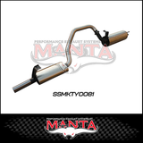 MANTA 2.5" ENGINE PIPE BACK EXHAUST SYSTEM FITS TOYOTA LANDCRUISER HZJ105R 4.2L 1HZ 1998-2007
