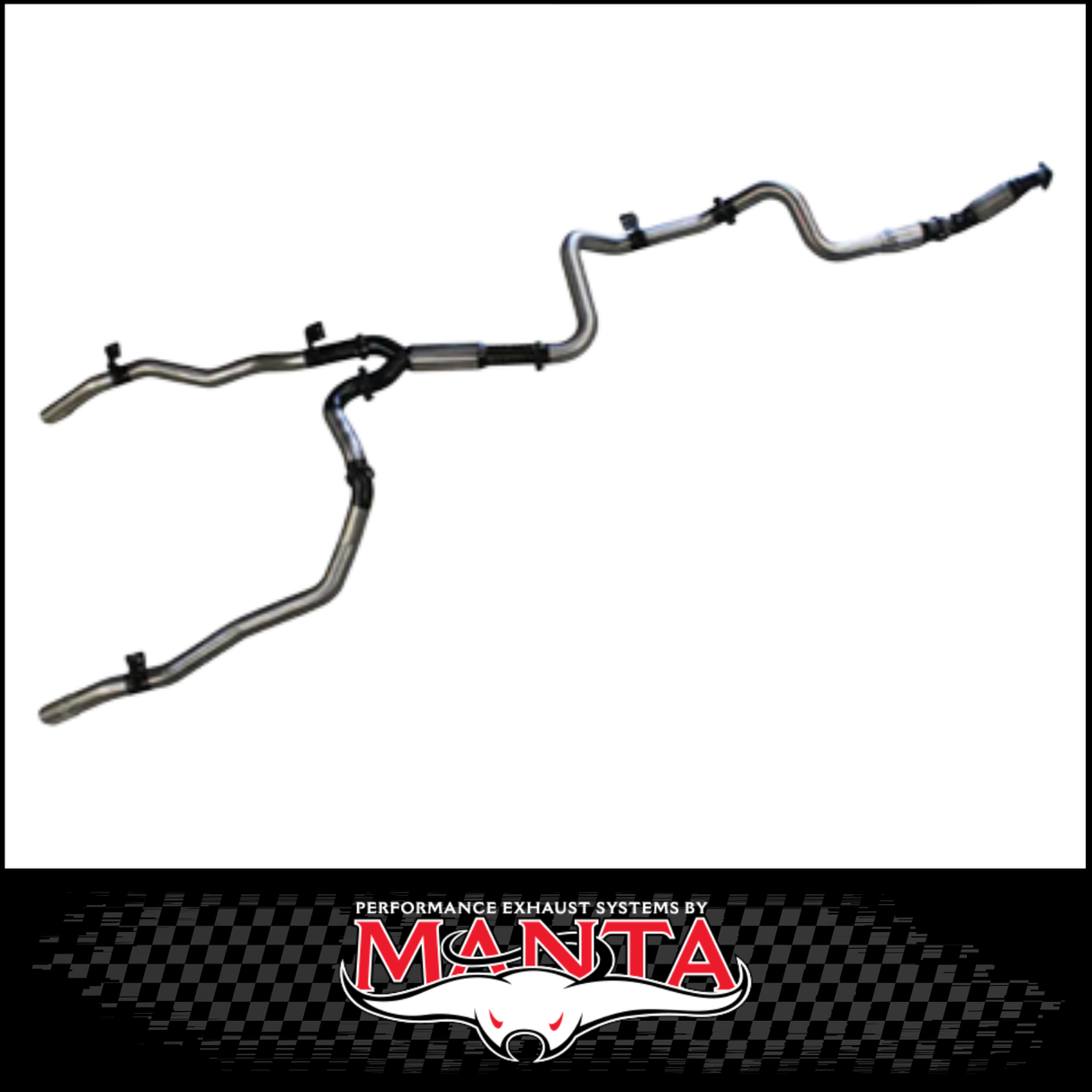 MANTA 3" TWIN STAINLESS STEEL TURBO BACK EXHAUST SYSTEM FITS TOYOTA LANDCRUISER VDJ79R 4.5L V8 SINGLE CAB 2007-2016