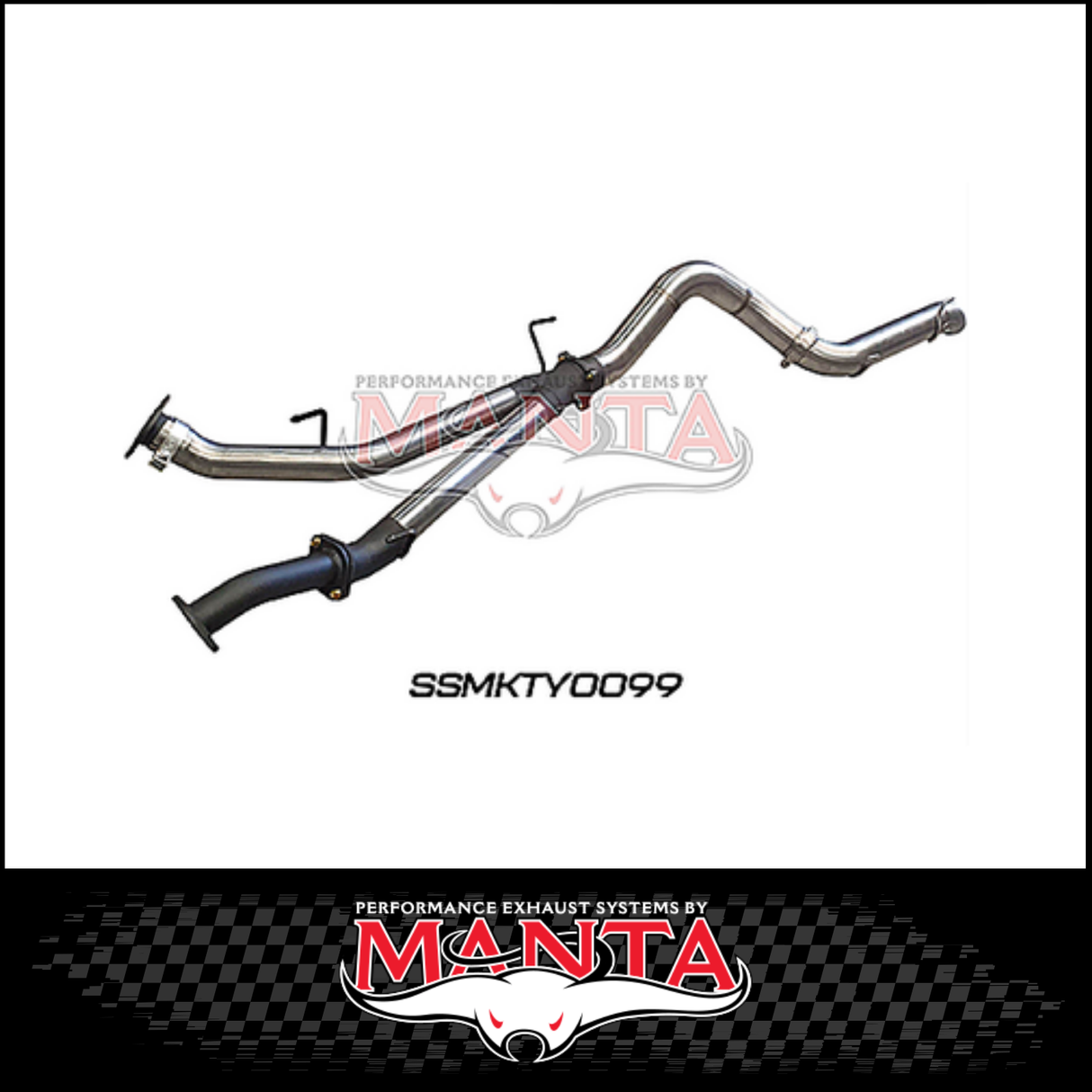 MANTA 3" TWIN INTO 4" DPF BACK EXHAUST FITS TOYOTA LANDCRUISER VDJ200R 2015-2021