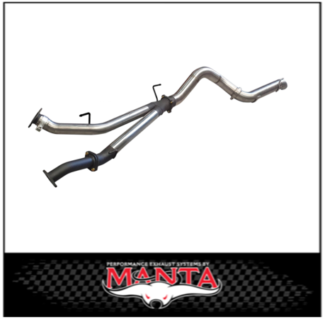 MANTA 3" TWIN INTO 4" DPF BACK EXHAUST FITS TOYOTA LANDCRUISER VDJ200R 2015-2021