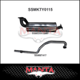 MANTA 2.5" STAINLESS STEEL ENGINE PIPE BACK EXHAUST SYSTEM FITS TOYOTA LANDCRUISER FZJ105R 4.5L 1FZ 1998-2002 (SSMKTY0114)