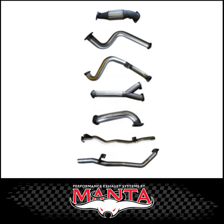 MANTA 3" TWIN STAINLESS STEEL TURBO BACK EXHAUST SYSTEM FITS TOYOTA LANDCRUISER VDJ79R 4.5L V8 SINGLE CAB 2007-2016