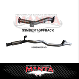MANTA 3" STAINLESS STEEL DPF BACK EXHAUST SYSTEM FITS TOYOTA LANDCRUISER VDJ76R 4.5L V8 WAGON 2016-2025