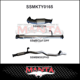 MANTA 3" STAINLESS STEEL TURBO BACK EXHAUST SYSTEM FITS TOYOTA LANDCRUISER VDJ76R 4.5L V8 WAGON 2016-2025