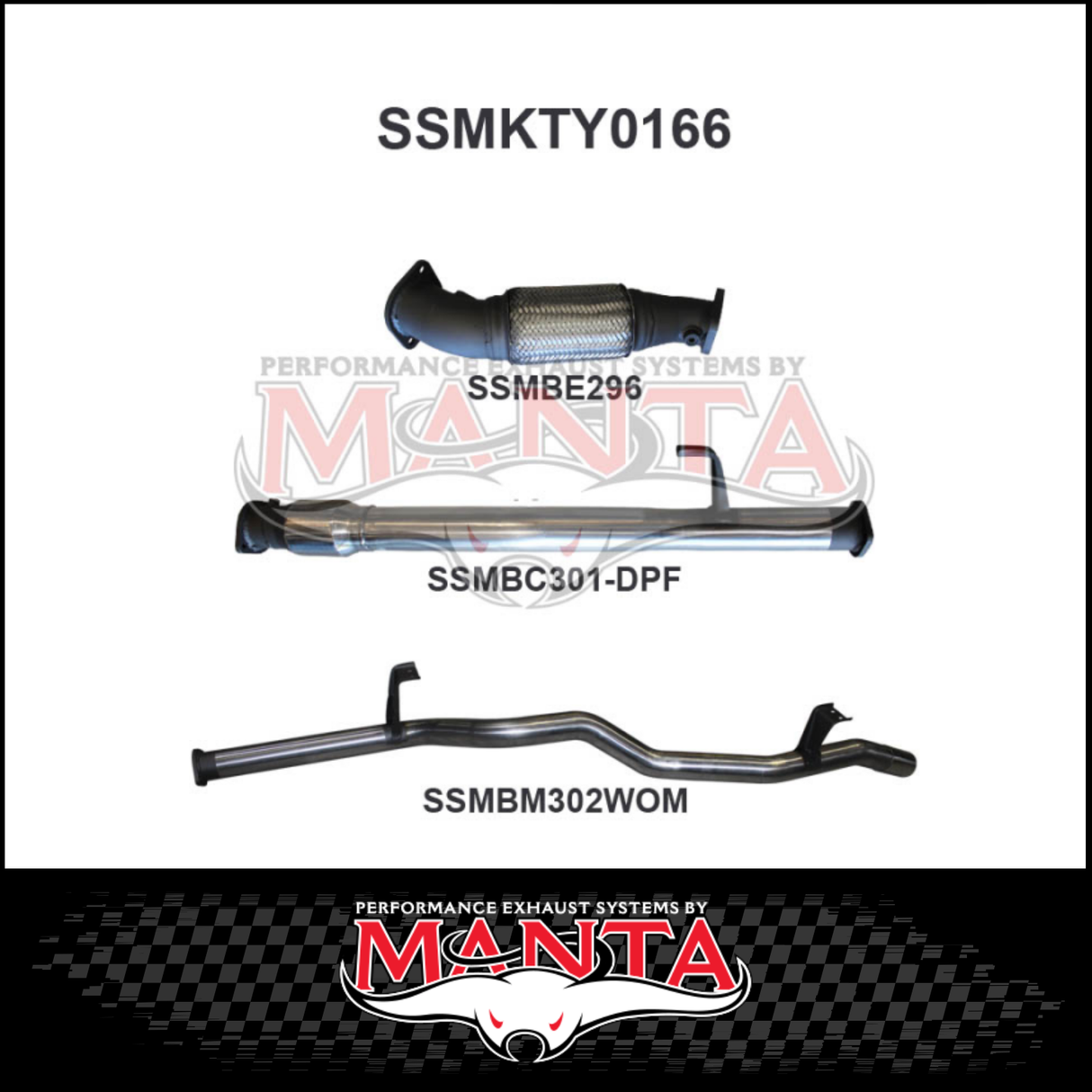 MANTA 3" STAINLESS STEEL TURBO BACK EXHAUST SYSTEM FITS TOYOTA LANDCRUISER VDJ76R 4.5L V8 WAGON 2016-2025