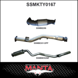 MANTA 3" STAINLESS STEEL TURBO BACK EXHAUST SYSTEM FITS TOYOTA LANDCRUISER VDJ76R 4.5L V8 WAGON 2016-2025